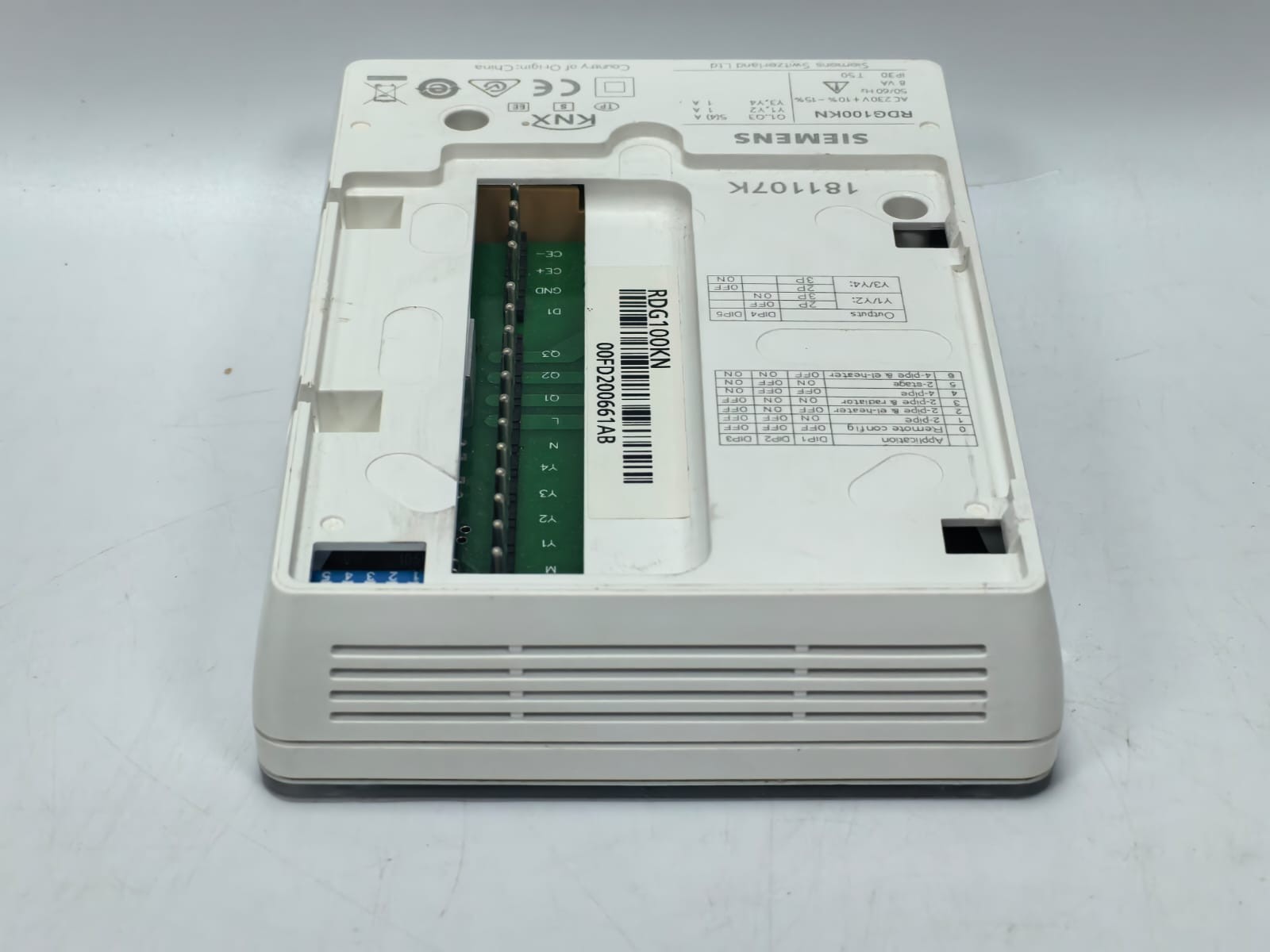 Siemens RDG100KN SIEMENS RDG100KN ROOM THERMOSTAT 181107K 7