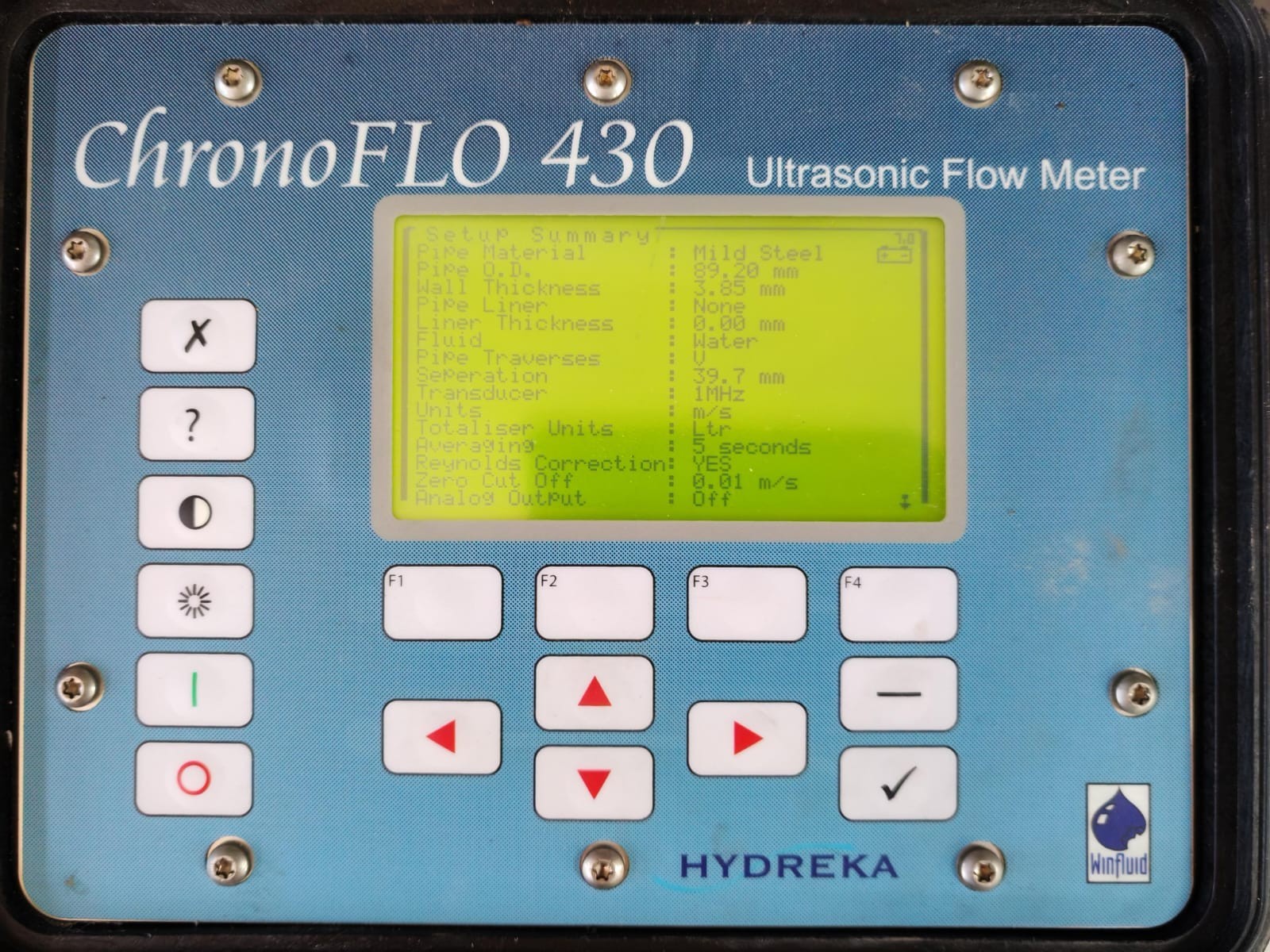 HYDREKA HYDREKA HYDREKA CHRONOFLO 430 ULTRASONIC FLOW METER 3
