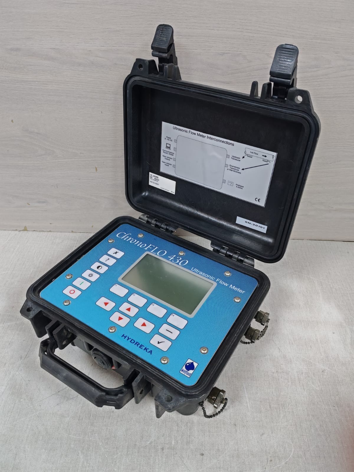 HYDREKA HYDREKA HYDREKA CHRONOFLO 430 ULTRASONIC FLOW METER 8