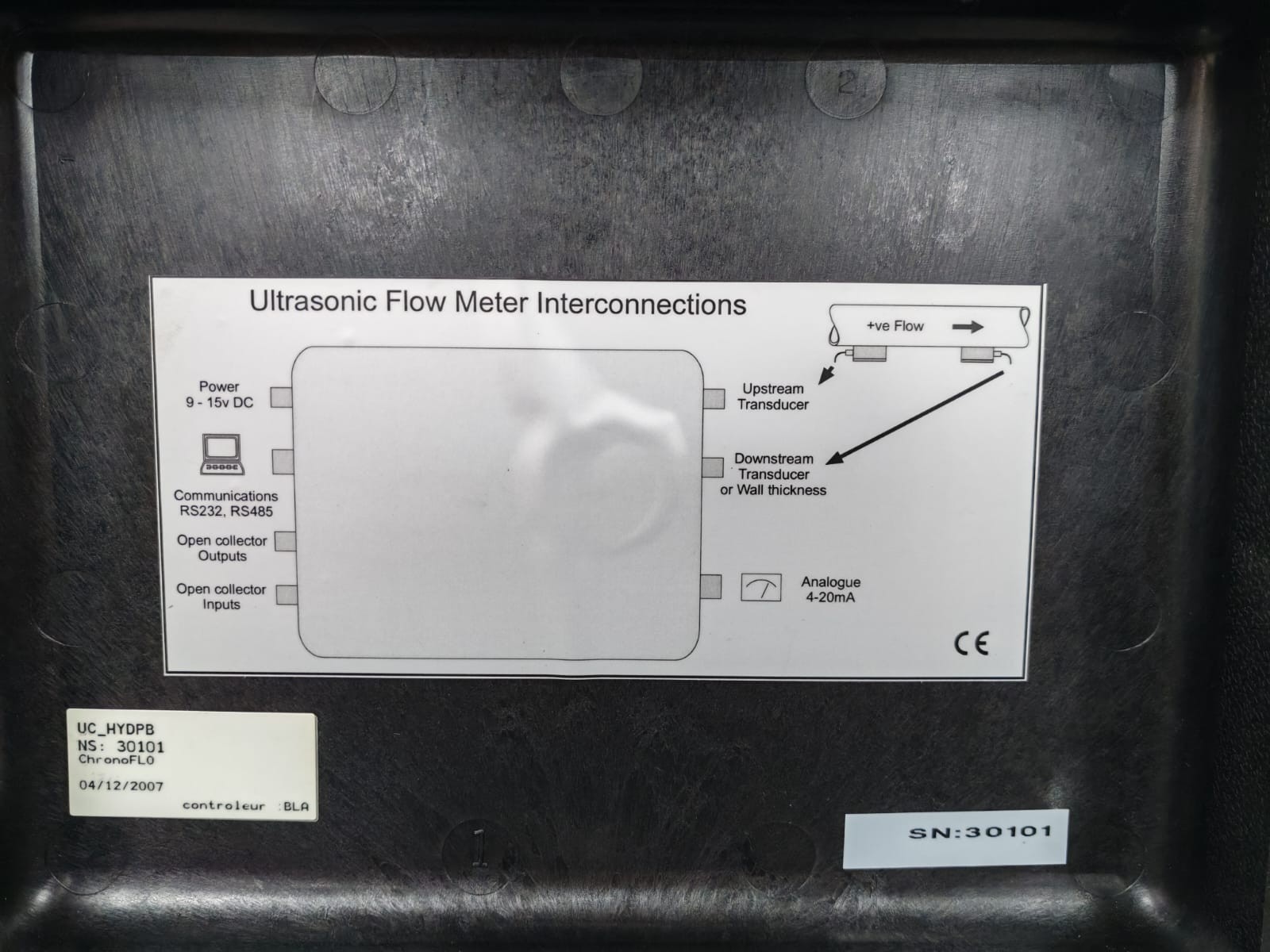HYDREKA HYDREKA HYDREKA CHRONOFLO 430 ULTRASONIC FLOW METER 10