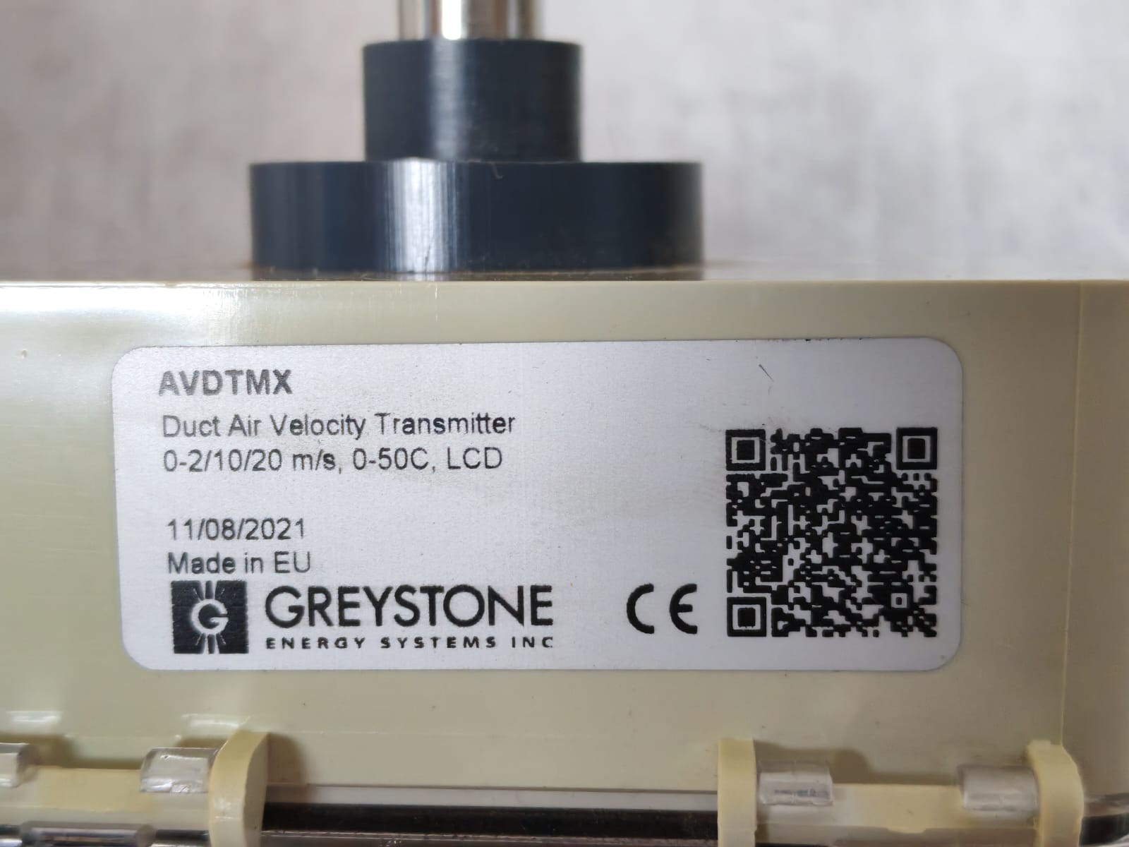 Greystone GREYSTONE GREYSTONE AVDTMX DUCT AIR VELOCITY TRANSMITTER LCD 8