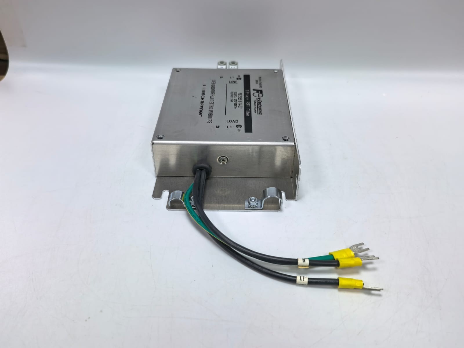 Fuji Electric FS21558-17-07 FUJI ELECTRIC SCHAFFNER FS21558-17-07 1-PHASE RFI FILTER 240V-50/60HZ 17A 6