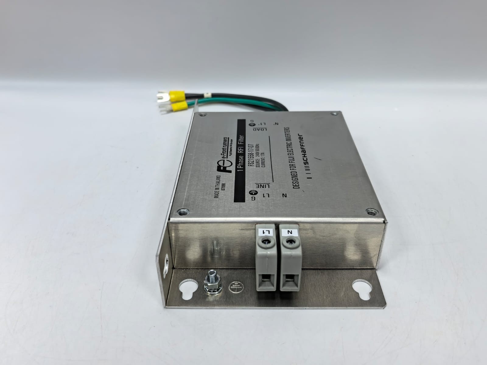 Fuji Electric FS21558-17-07 FUJI ELECTRIC SCHAFFNER FS21558-17-07 1-PHASE RFI FILTER 240V-50/60HZ 17A 7