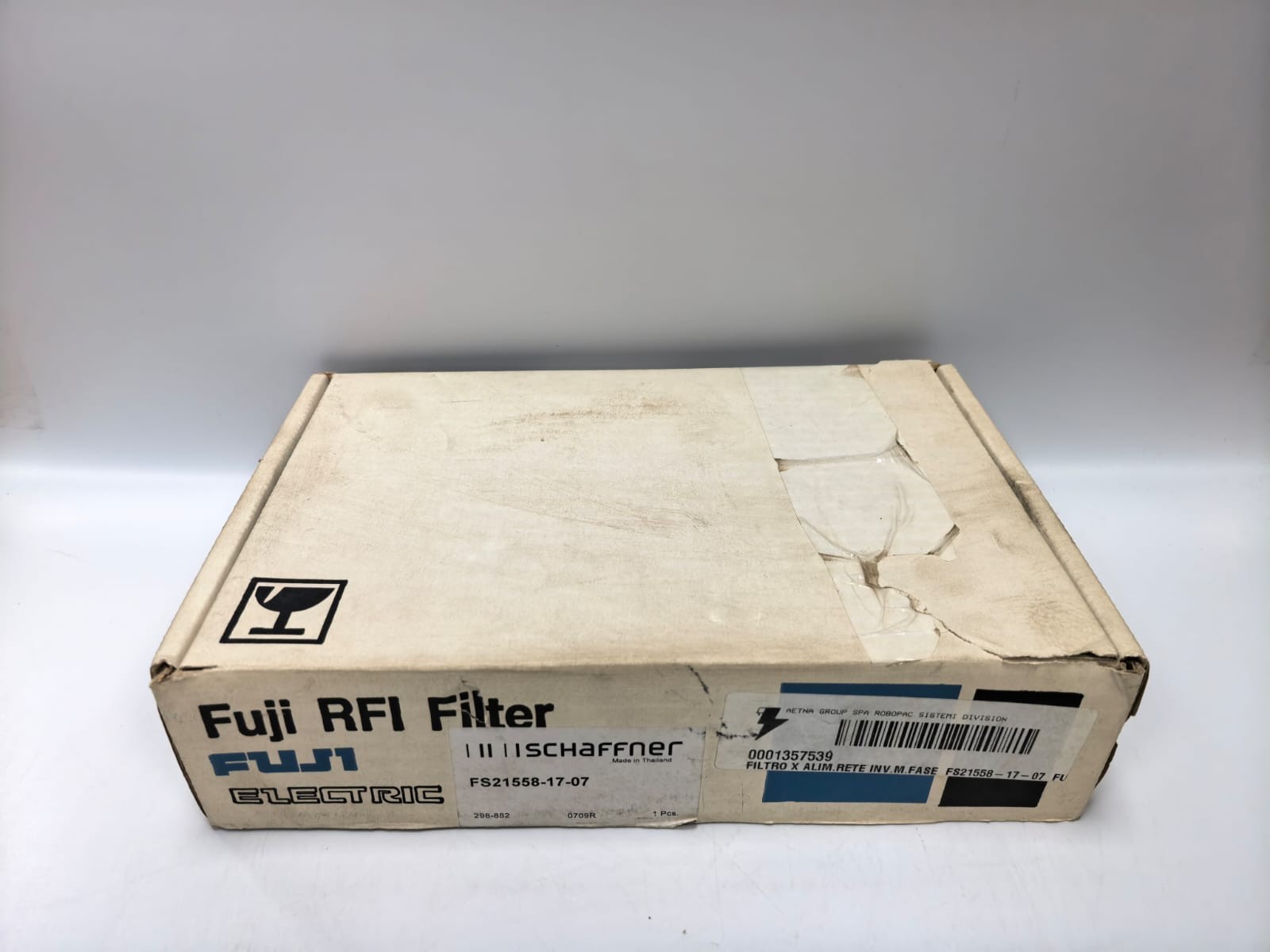 Fuji Electric FS21558-17-07 FUJI ELECTRIC SCHAFFNER FS21558-17-07 1-PHASE RFI FILTER 240V-50/60HZ 17A 9