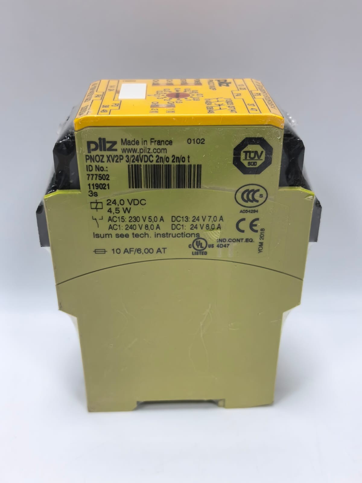 Pilz 777502 PILZ PNOZ XV2P 3/24VDC 2N/O SAFETY RELAY 777502 4