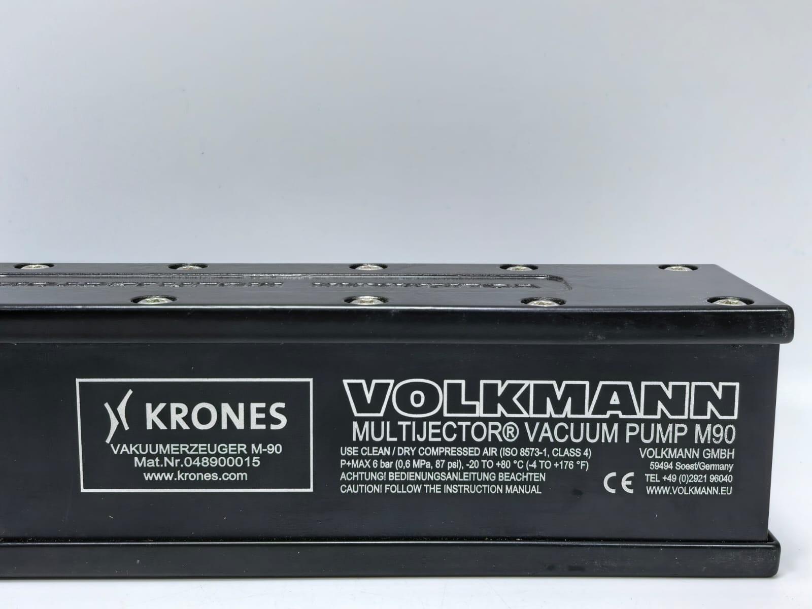 VOLKMANN VOLKMANN VOLKMANN MULTIJECTOR VACUUM PUMP M90 2