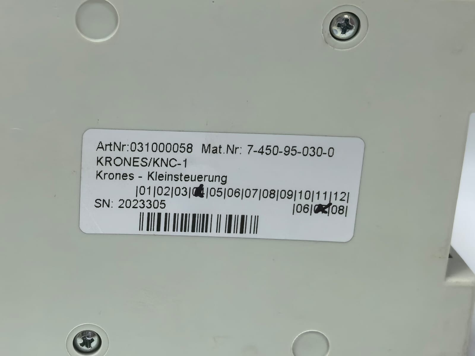 KRONES 031000058 KRONES KNC-1 031000058 CONVERTER 7-450-95-030-0 2