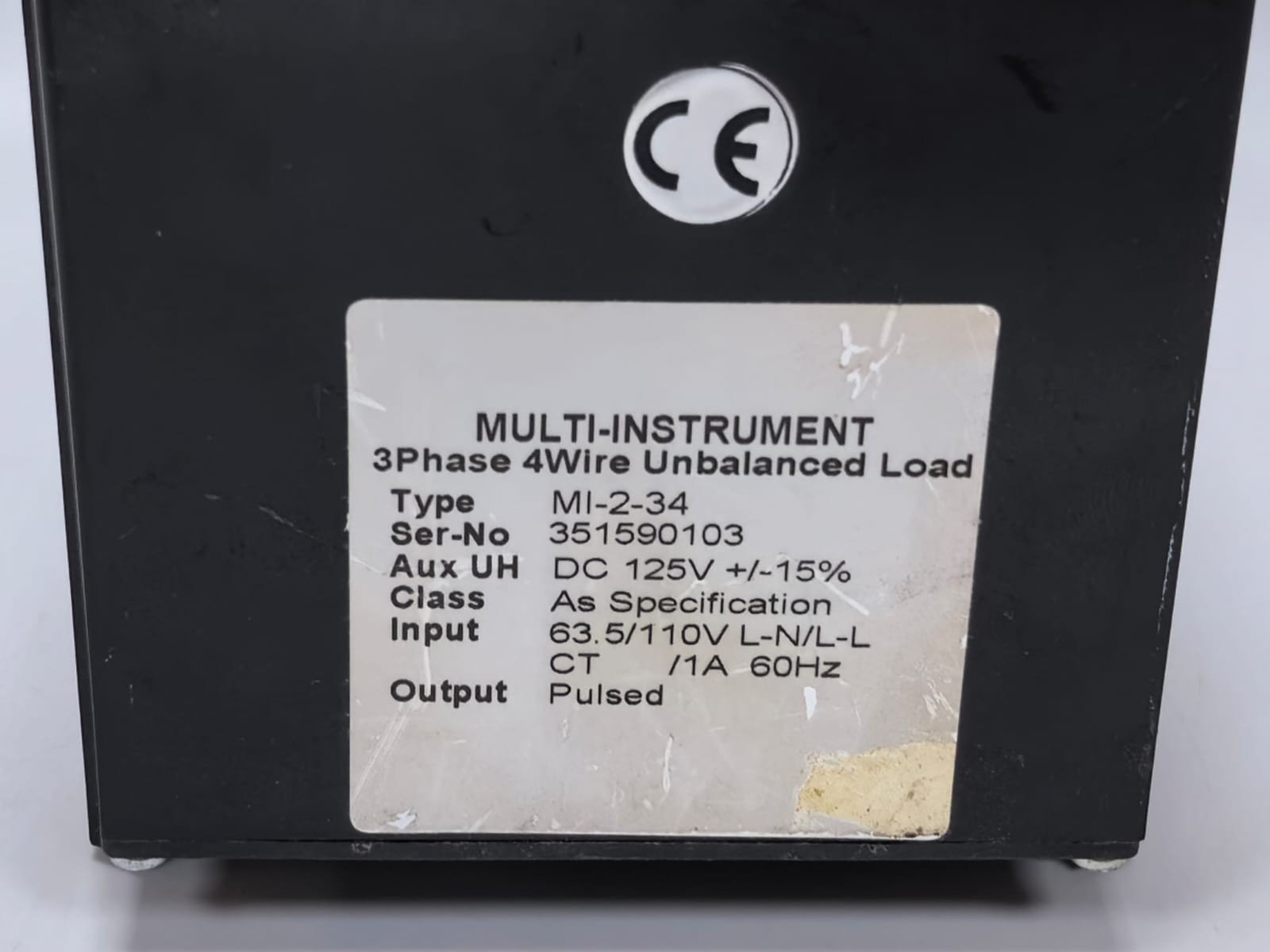 CEWE MI-2-34 CEWE MI-2-34 UNBALANCED LOAD 3-PHASE 4-WIRE 4