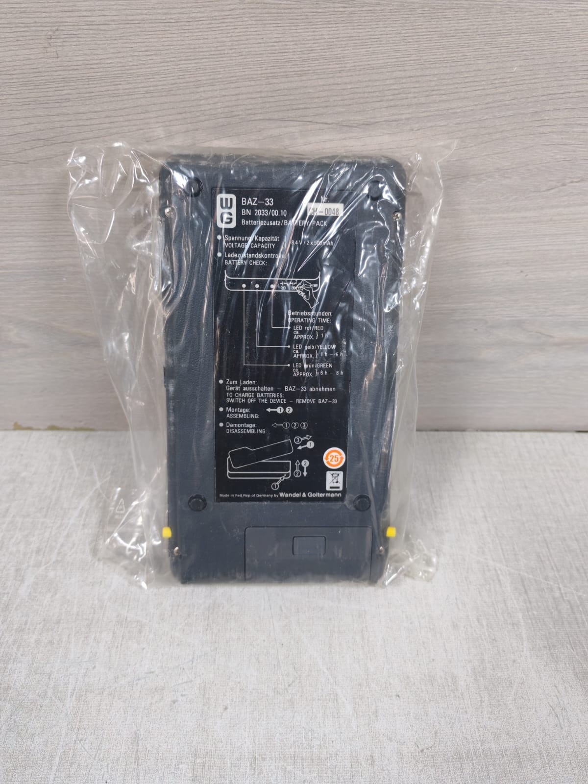 WANDEL & GOLTERMANN BN 2033/00.10 WANDEL & GOLTERMANN BN 2033/00.10 BATTERY PACK 2