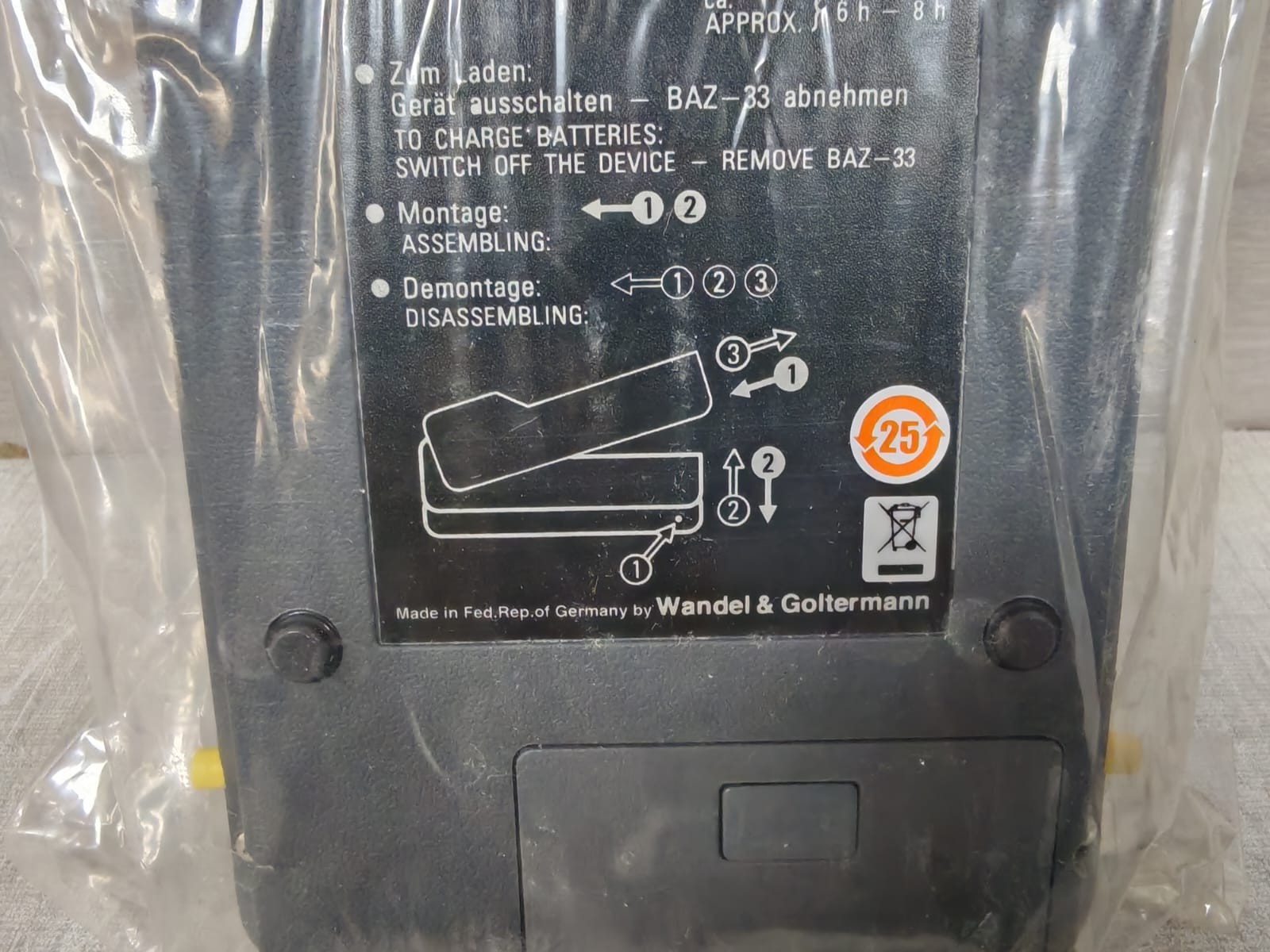 WANDEL & GOLTERMANN BN 2033/00.10 WANDEL & GOLTERMANN BN 2033/00.10 BATTERY PACK 4