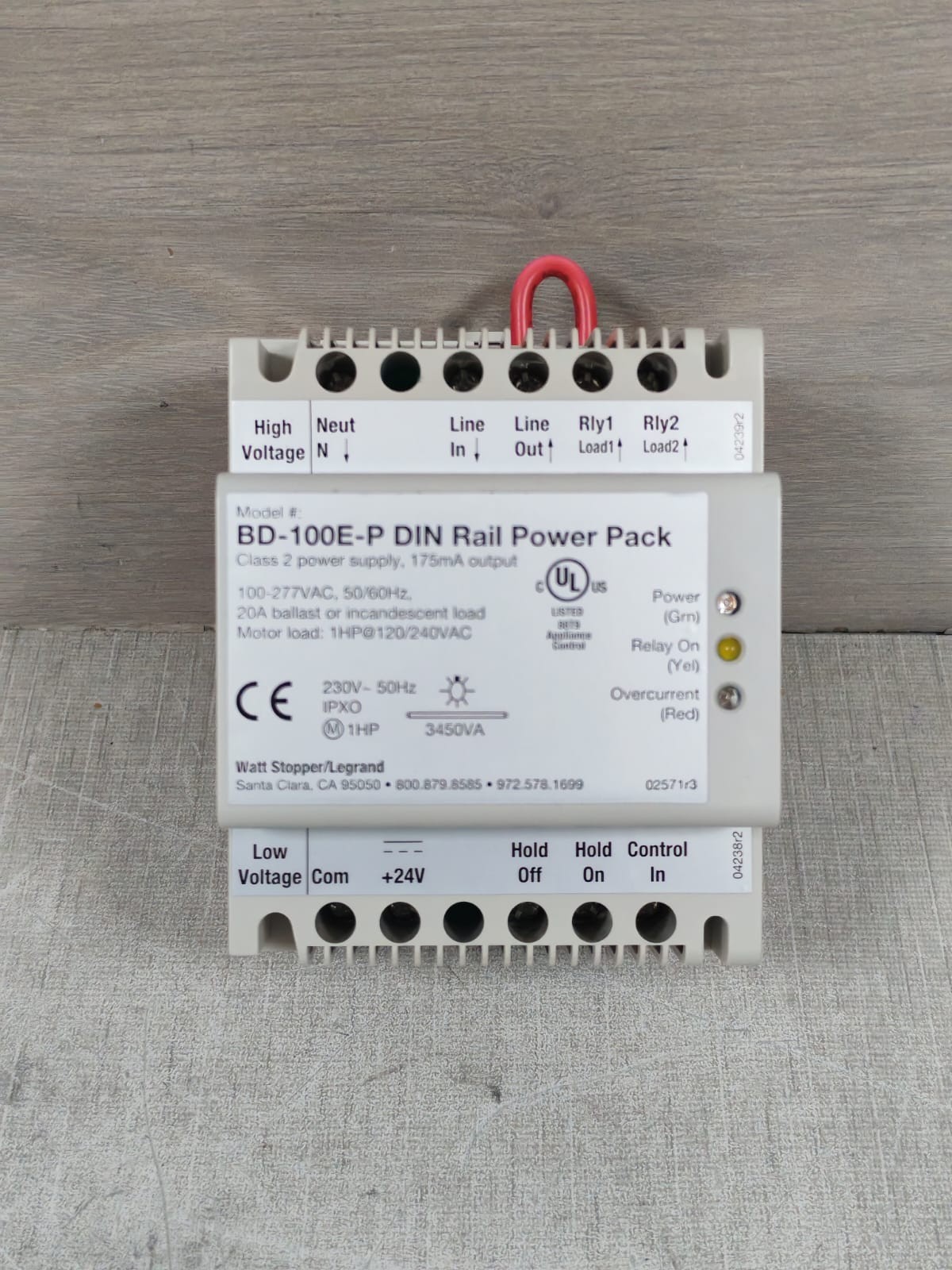 WATT STOPPER BD-100E-P WATT STOPPER BD-100E-P DIN RAIL POWER PACK 2