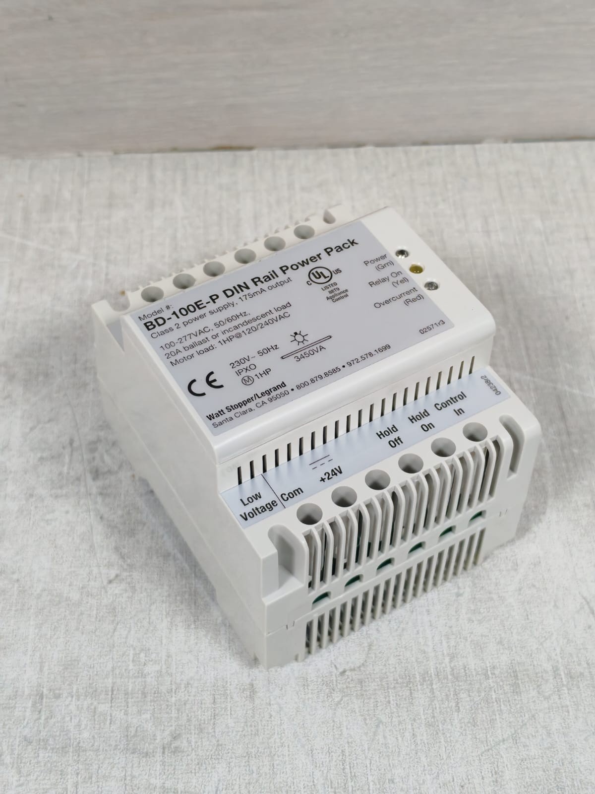 WATT STOPPER BD-100E-P WATT STOPPER BD-100E-P DIN RAIL POWER PACK 4