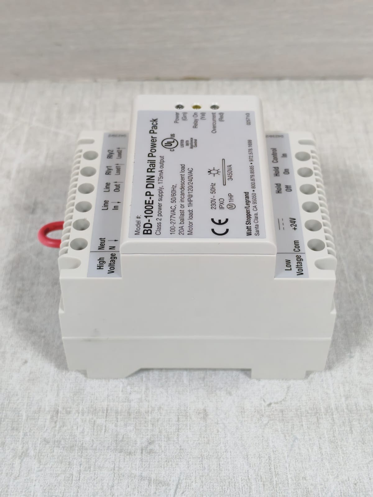 WATT STOPPER BD-100E-P WATT STOPPER BD-100E-P DIN RAIL POWER PACK 7