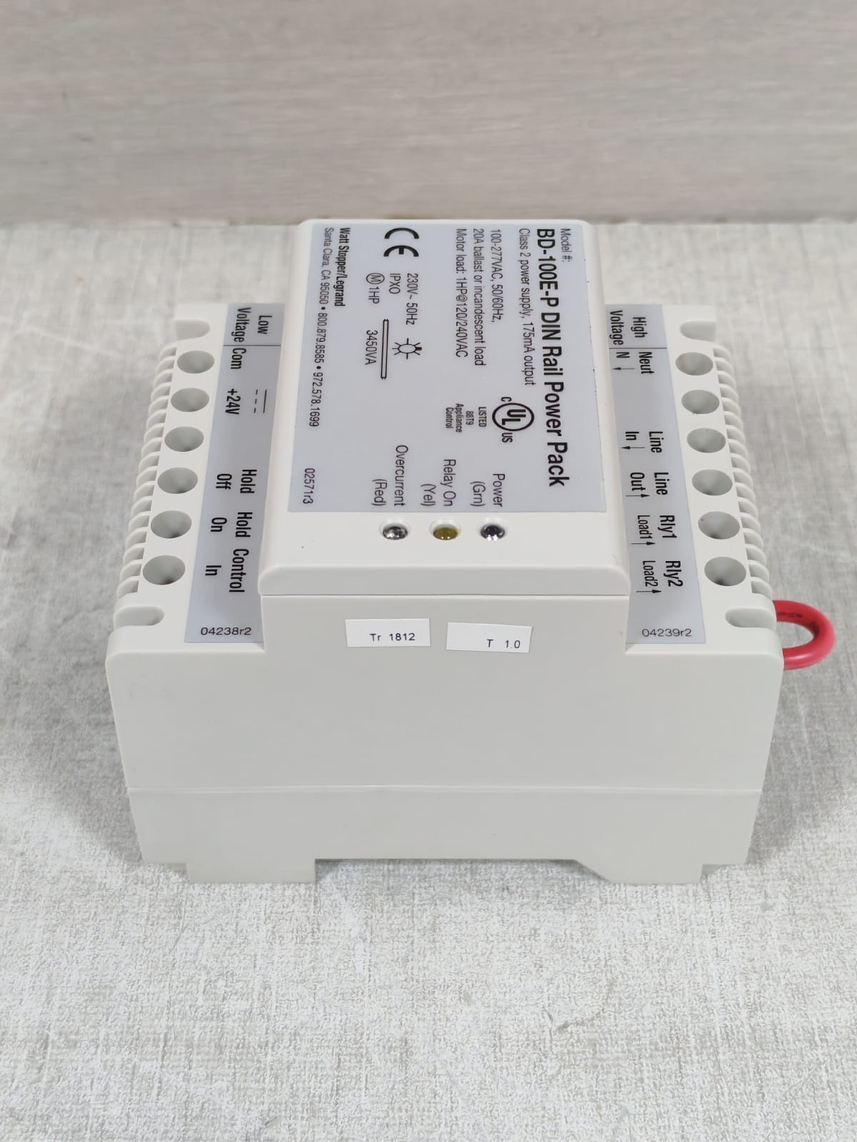 WATT STOPPER BD-100E-P WATT STOPPER BD-100E-P DIN RAIL POWER PACK 8