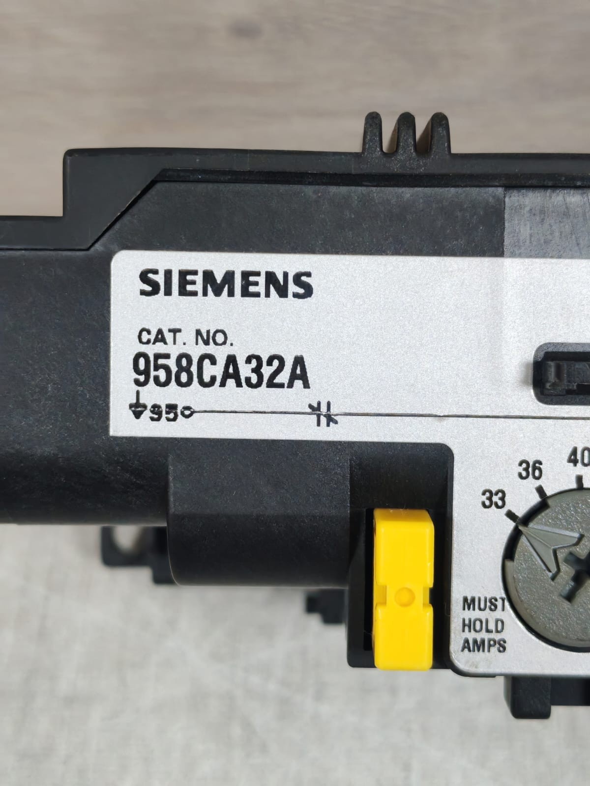 Siemens 958CA32A SIEMENS 958CA32A SOLID STATE OVERLOAD RELAY TRIP CURVE A SERIES C 4