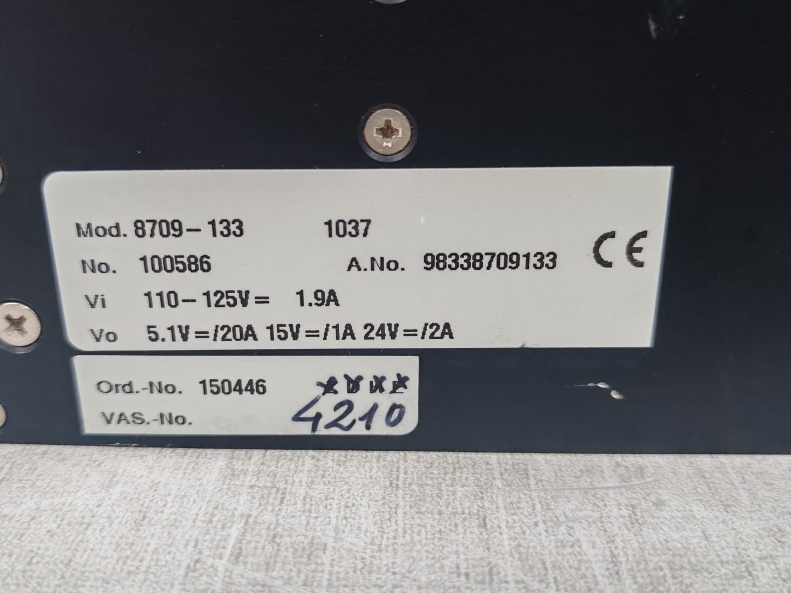Siemens CC-8709 SIEMENS 6MA1890-1CC14/CC 8709-133 MODULE 110-125V 5