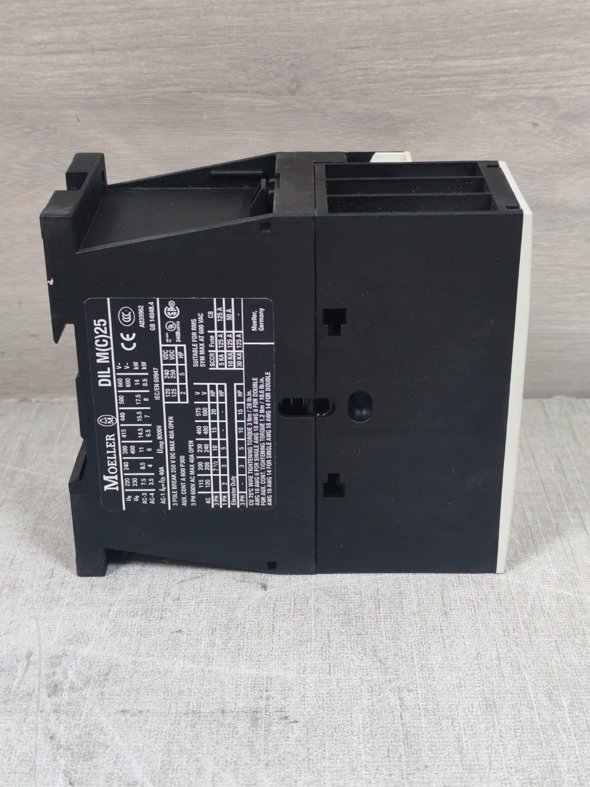 Eaton 25-10 MOELLER DIL M 25-10 / DIL M(C)25 POWER CONTACTOR 7