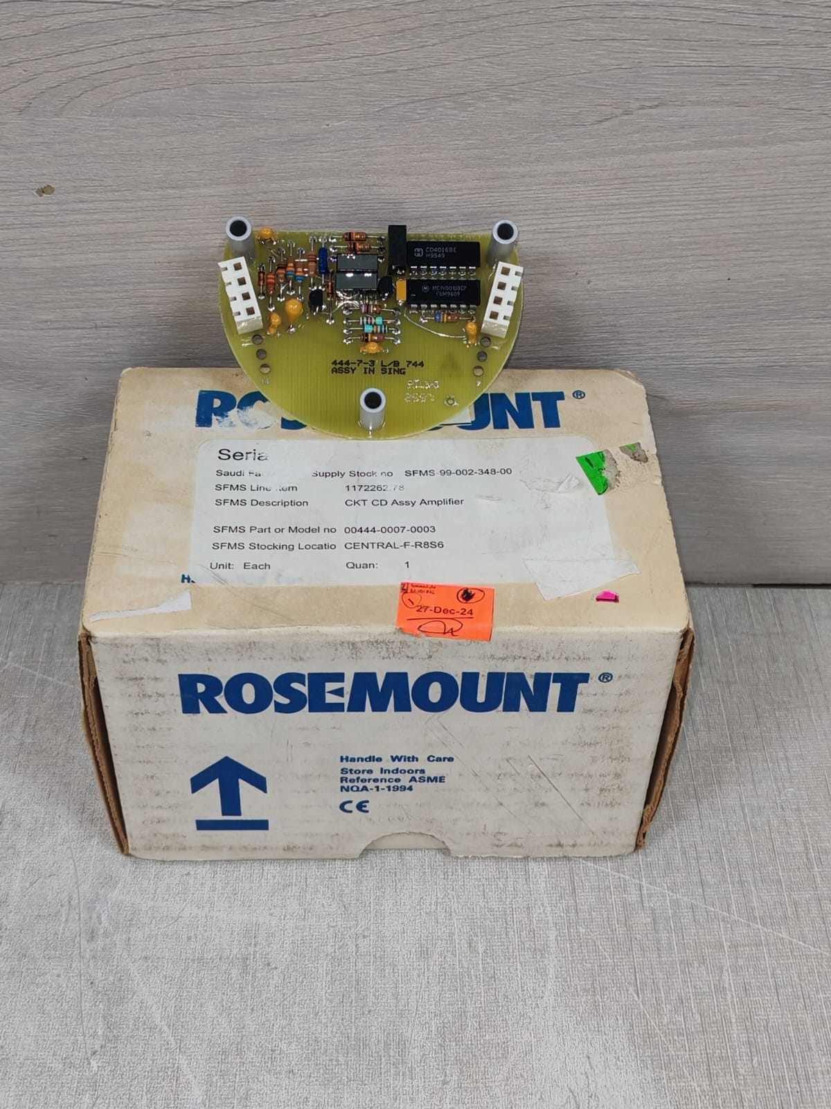 ROSEMOUNT 444-7-3 PRINTED CIRCUIT BOARD