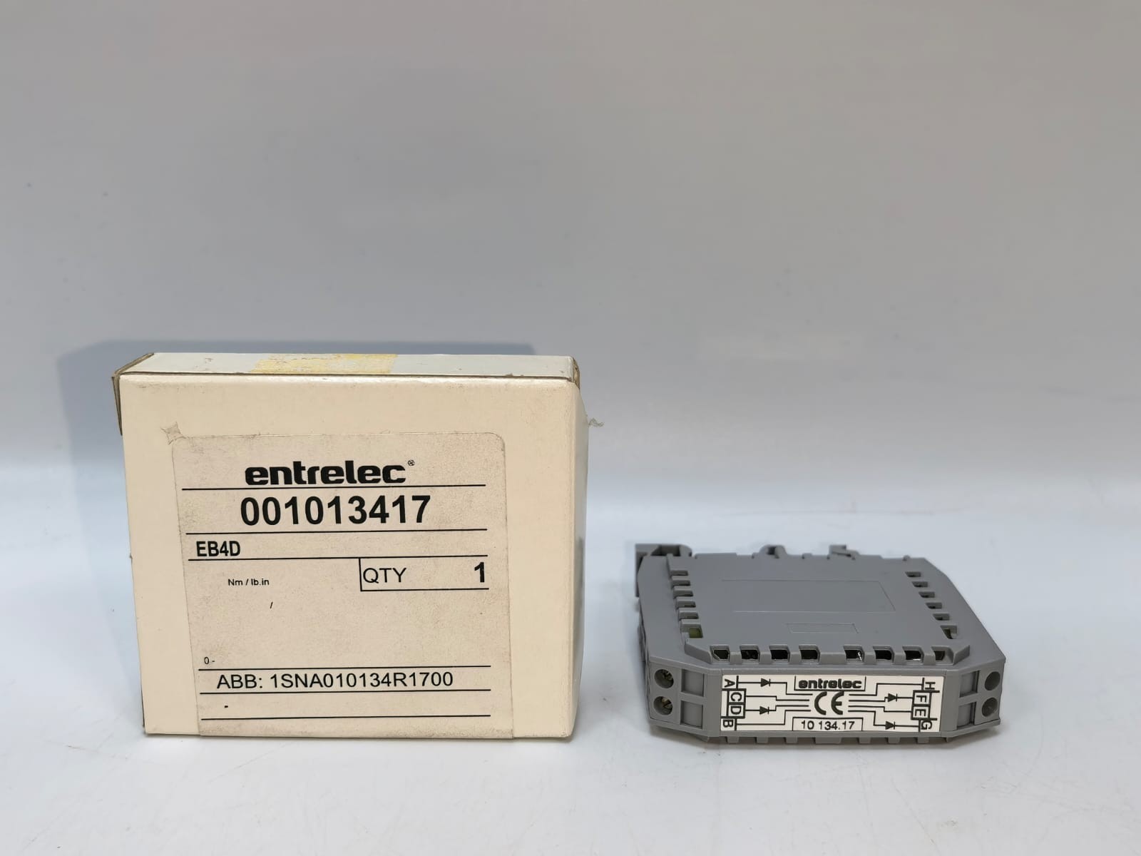 ABB EB4D 1SNA010134R1700 SCREW CLAMPS TERMINAL BLOCKS
