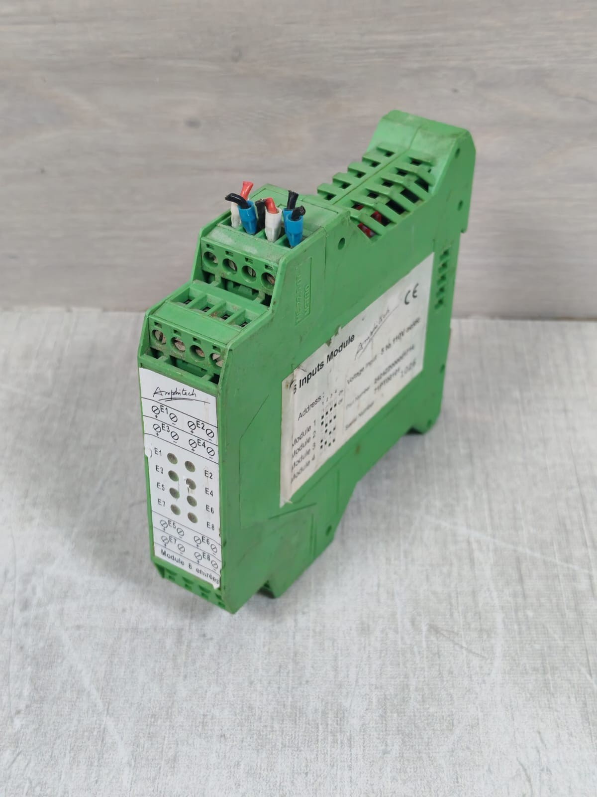 AMPHITECH 5-110VAC/DC AMPHITECH 2424ZZ00001714 71PT00101 8 INPUTS MODULE 5-110VAC/DC 4