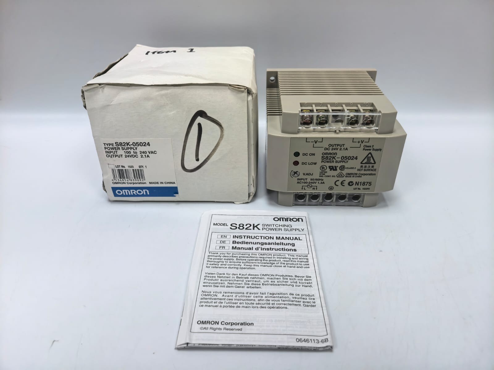 OMRON S82K-05024 POWER SUPPLY