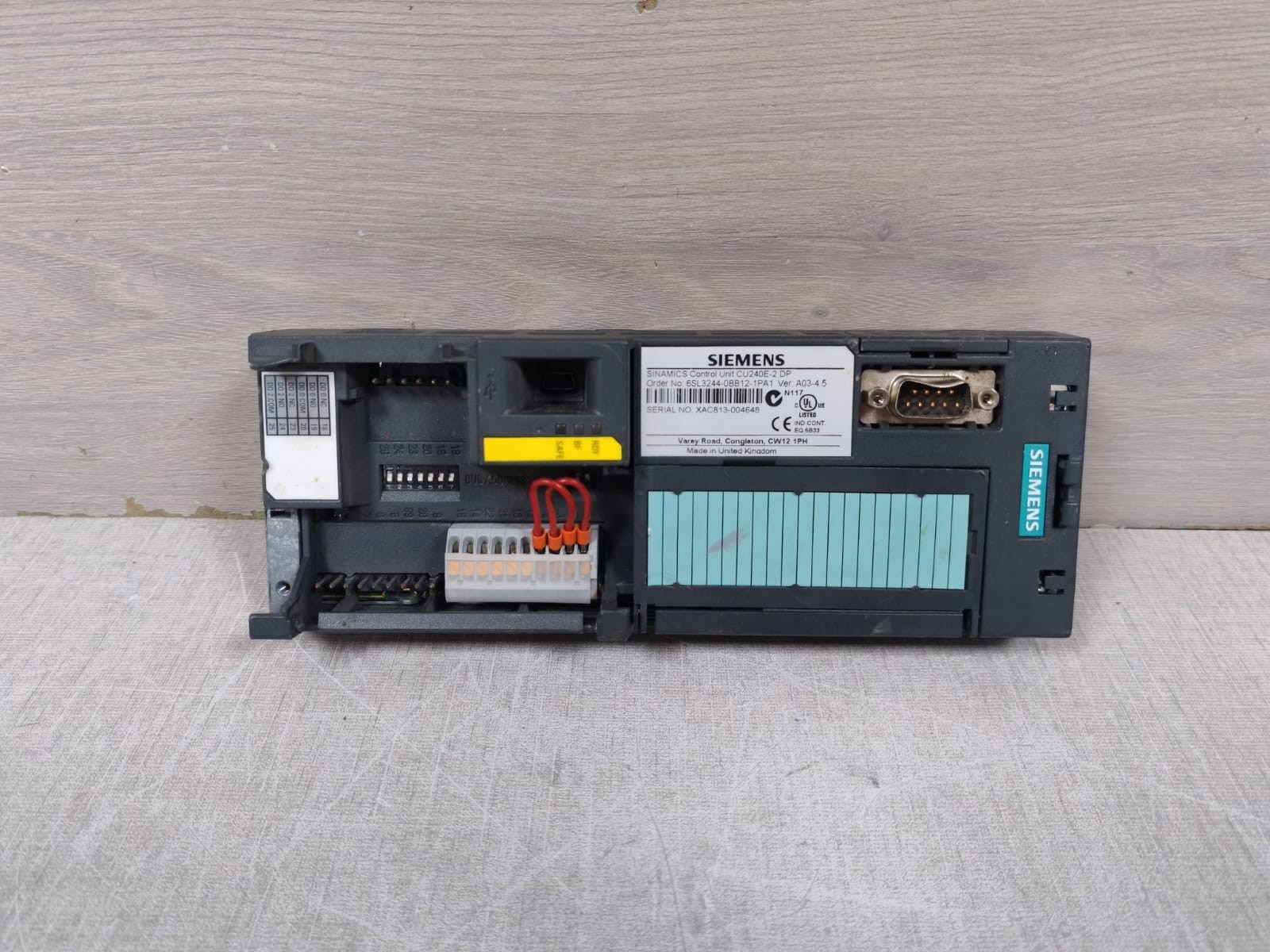 Siemens CU240E-2 SIEMENS 6SL3244-0BB12-1PA1 CU240E-2 DP VER.A03-4.5 SINAMICS CONTROL UNIT 2