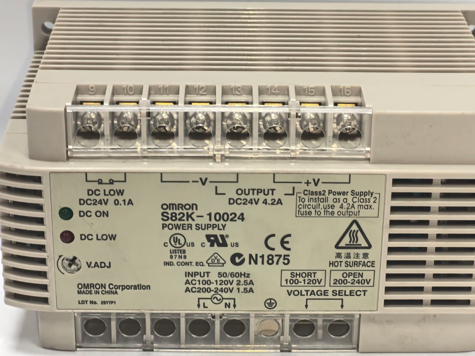 Omron S82K-10024 OMRON S82K-10024 POWER SUPPLY 2