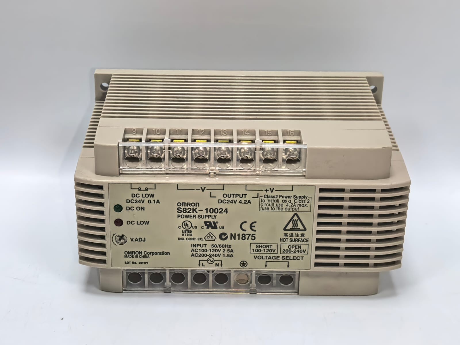 OMRON S82K-10024 POWER SUPPLY