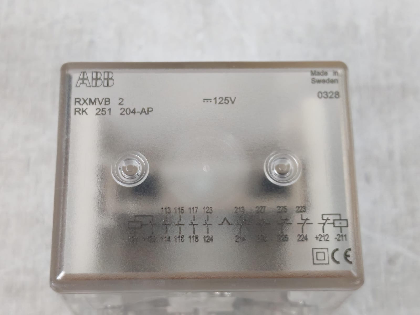 ABB RXMVB 2 / RK251 024-AP ABB RXMVB 2 / RK251 024-AP BISTABLE RELAY 125V 2