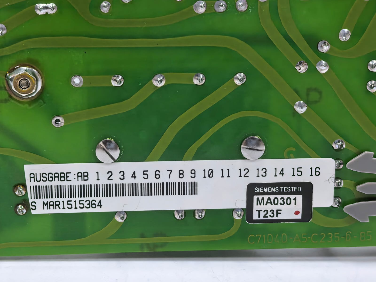 Siemens 7TU1020-2A/EE SIEMENS 7TU1020-2A/EE PCB BOARD 8