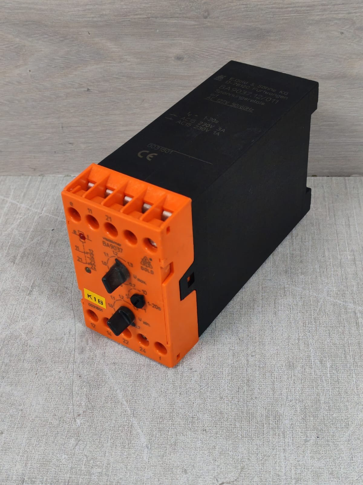E.DOLD & SOHNE BA9037-12/011 E.DOLD & SOHNE BA9037-12/011 RELAY AC 127V 6