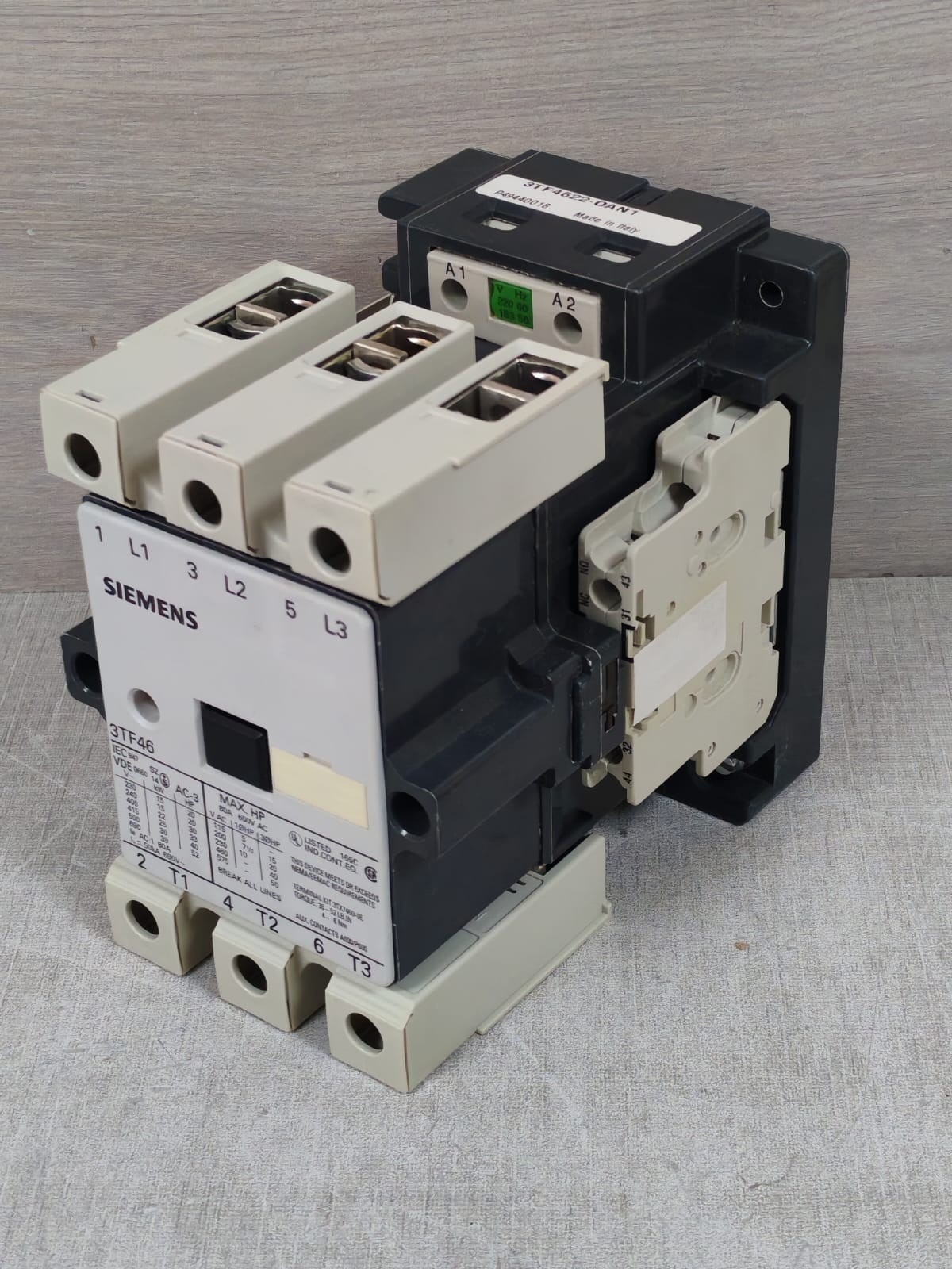 Siemens 3TF46 SIEMENS 3TF46 CONTACTOR 80A 600VAC 4