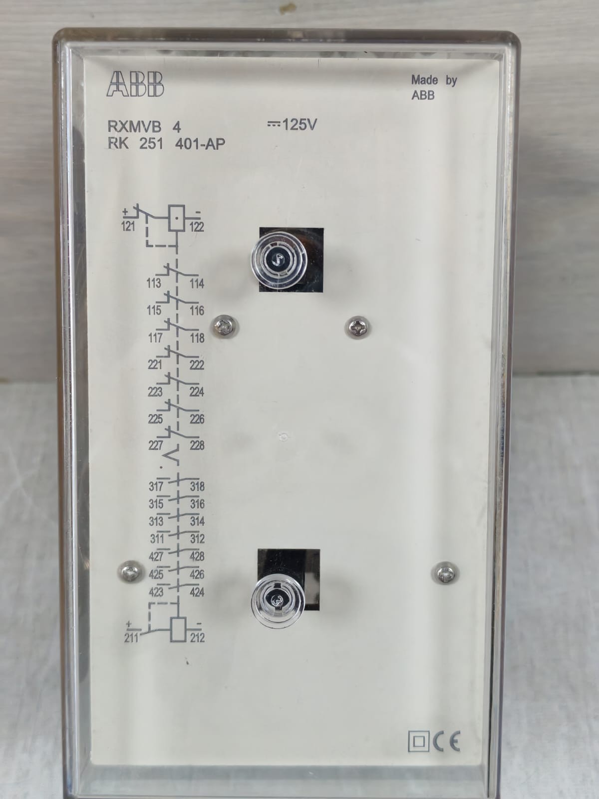 ABB RXMVB 4 RK 251 401-AP ABB RXMVB 4 RK 251 401-AP RELAY 125V 2