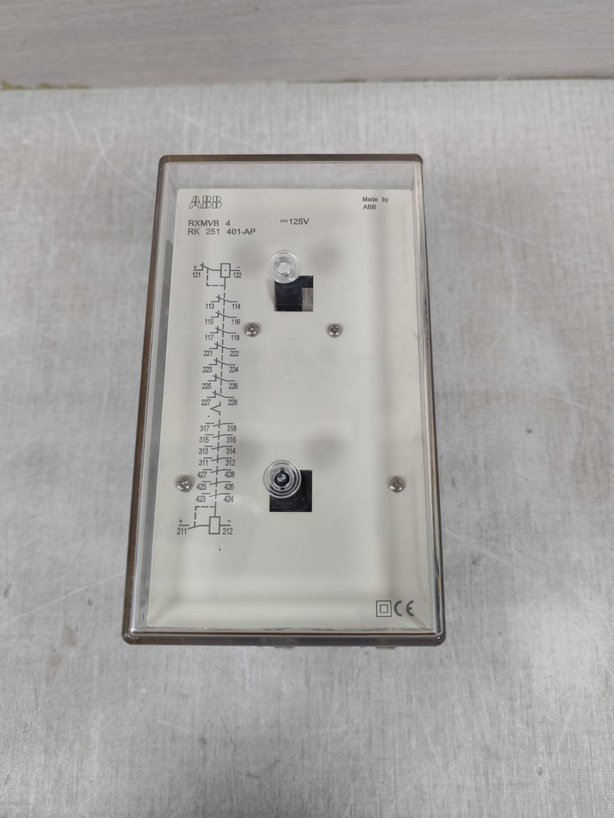 ABB RXMVB 4 RK 251 401-AP ABB RXMVB 4 RK 251 401-AP RELAY 125V 6