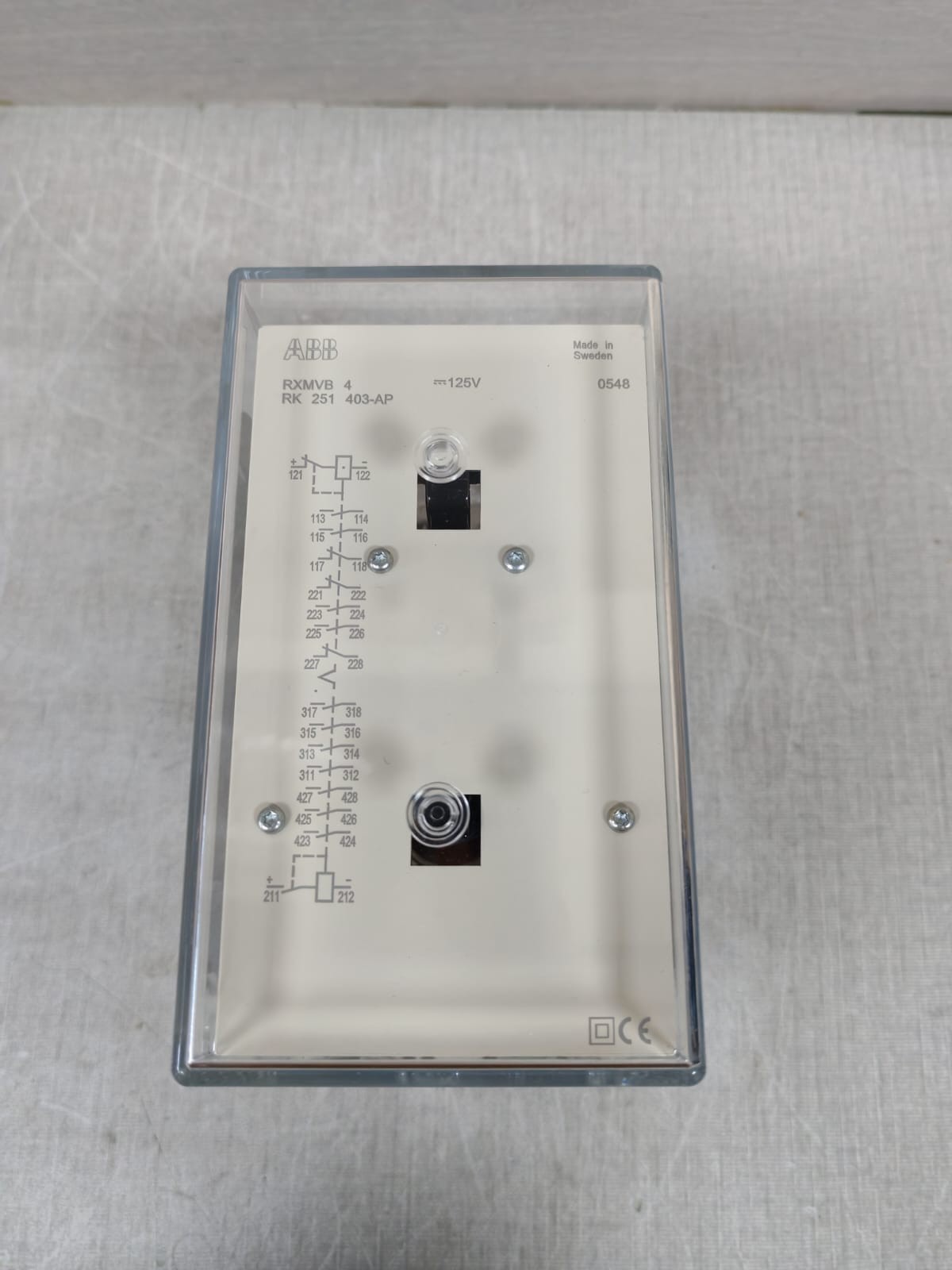ABB RXMVB 4 RK251 403-AP ABB RXMVB 4 RK251 403-AP RELAY 125V 4