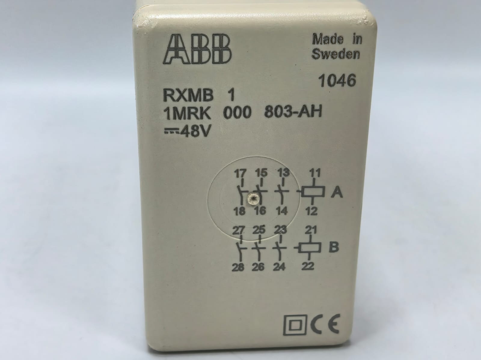 ABB RXMB-1 1MRK000803-AH ABB RXMB-1 1MRK000803-AH AUXILIARY RELAY 48V 3