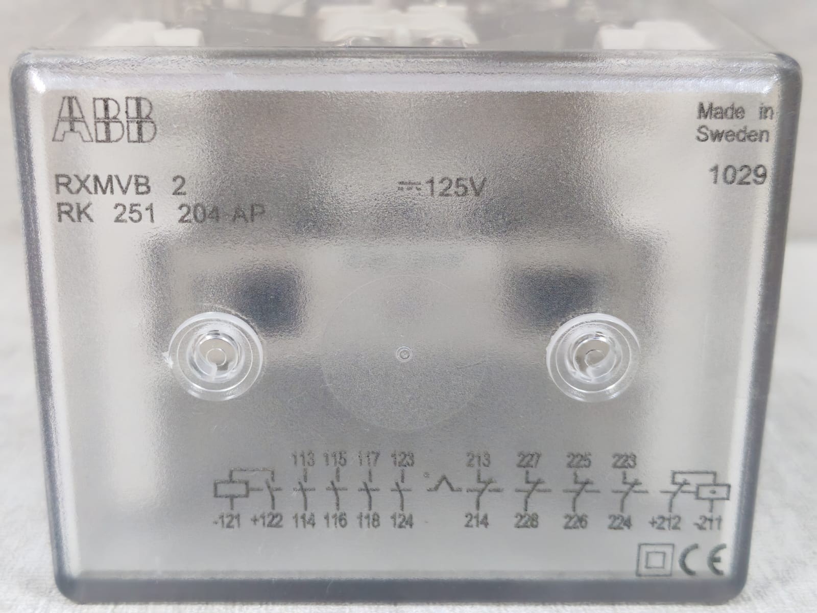 ABB RK-251-204 ABB RXMVB 2 RK 251 204-AP BISTABLE RELAY 125V 2