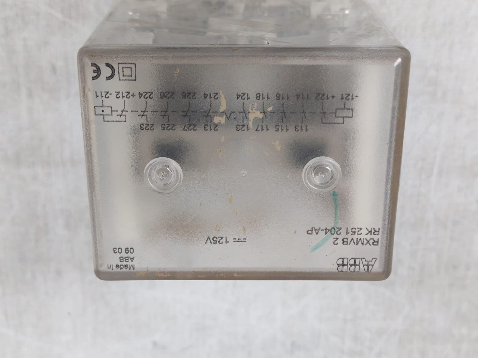 ABB RK-251-204 ABB RXMVB 2 RK 251 204-AP BISTABLE RELAY 125V 3