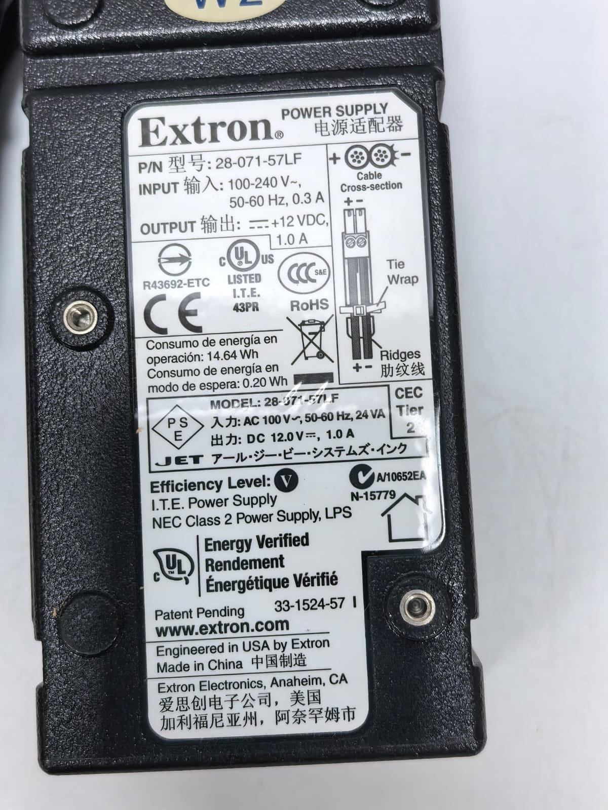 EXTRON HDMI-101 EXTRON HDMI 101 PLUS CABLE EQUALIZER 60-872-02 9