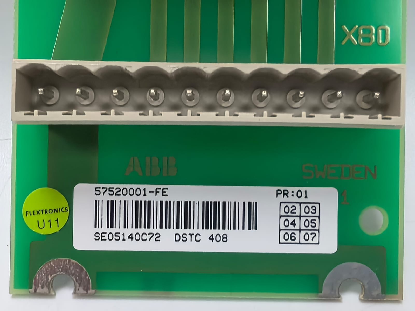 ABB DSTC-408 ABB 57520001-FE DSTC 408 CONNECTION UNIT 2