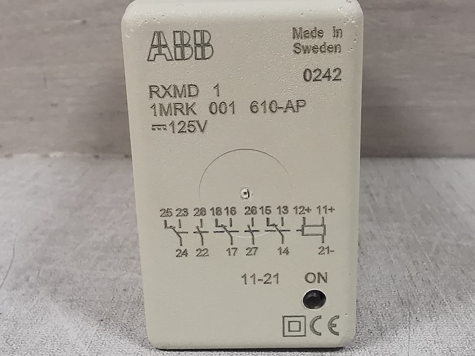 ABB 610-AP ABB RXMD 1 1MRK 001 610-AP BISTABLE RELAY 125V 2