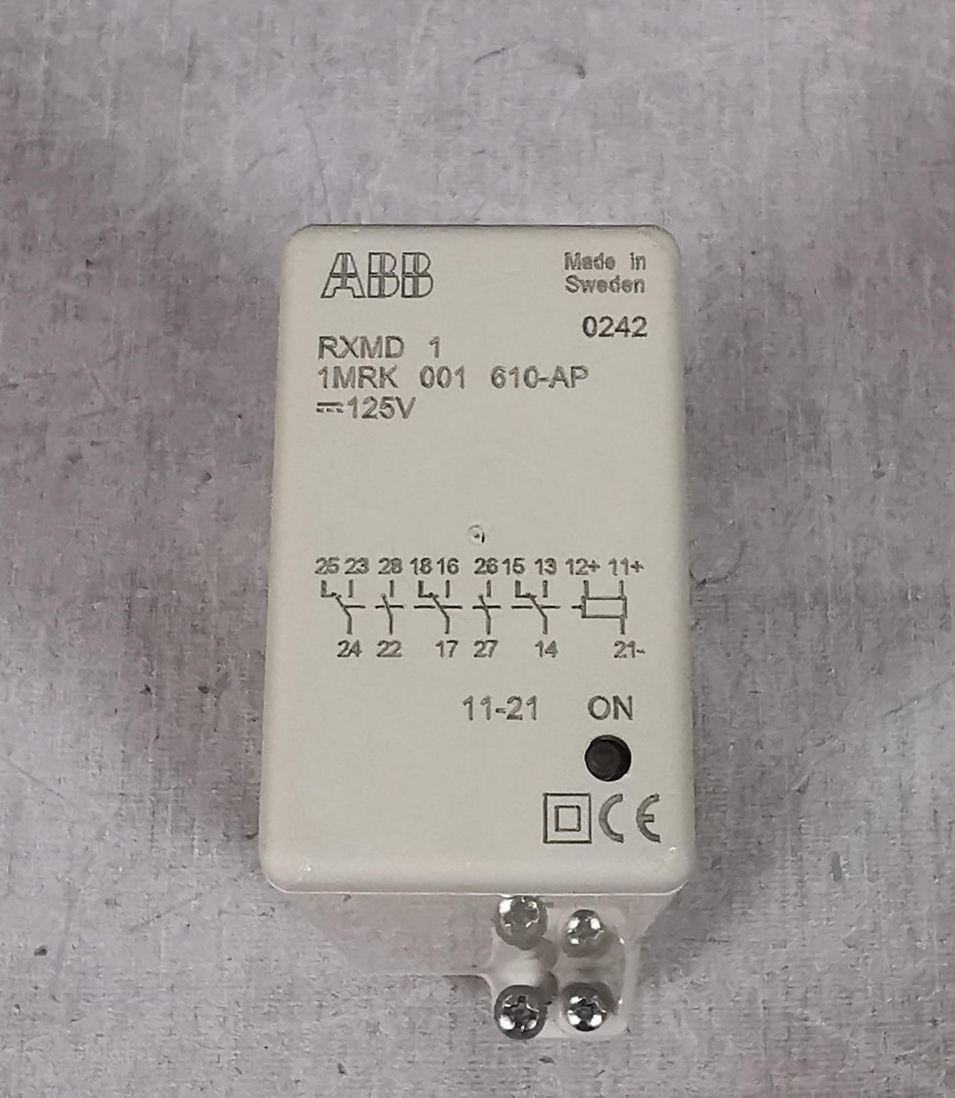ABB 610-AP ABB RXMD 1 1MRK 001 610-AP BISTABLE RELAY 125V 7