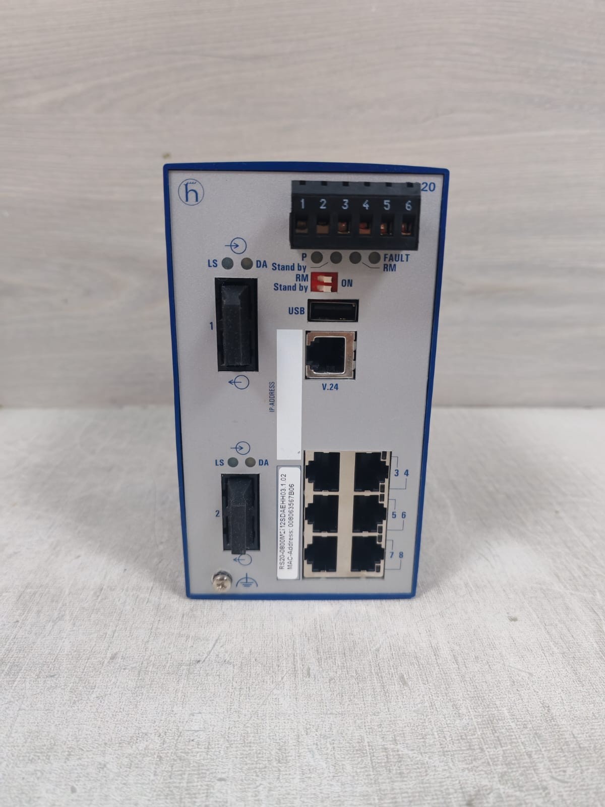 Hirschmann RS20-0800M2MSDAEHH03.1.02 HIRSCHMANN RS20 / RS20-0800M2MSDAEHH03.1.02 RAIL SWITCH 2