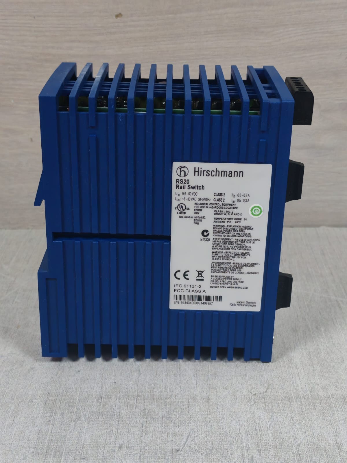 Hirschmann RS20-0800M2MSDAEHH03.1.02 HIRSCHMANN RS20 / RS20-0800M2MSDAEHH03.1.02 RAIL SWITCH 10
