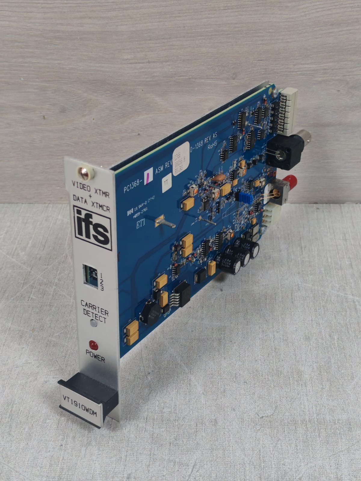 GE PC1368-1 GE IFS VT1910WDM PC1368-1 ASM REV 136808056 H RV.AS VIDEO XTMR + DATA XTMCR 7