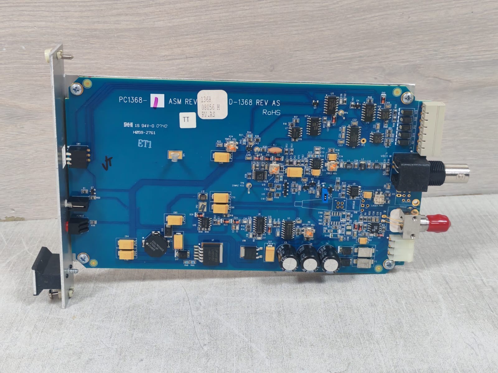 GE PC1368-1 GE IFS VT1910WDM PC1368-1 ASM REV 136808056 H RV.AS VIDEO XTMR + DATA XTMCR 10