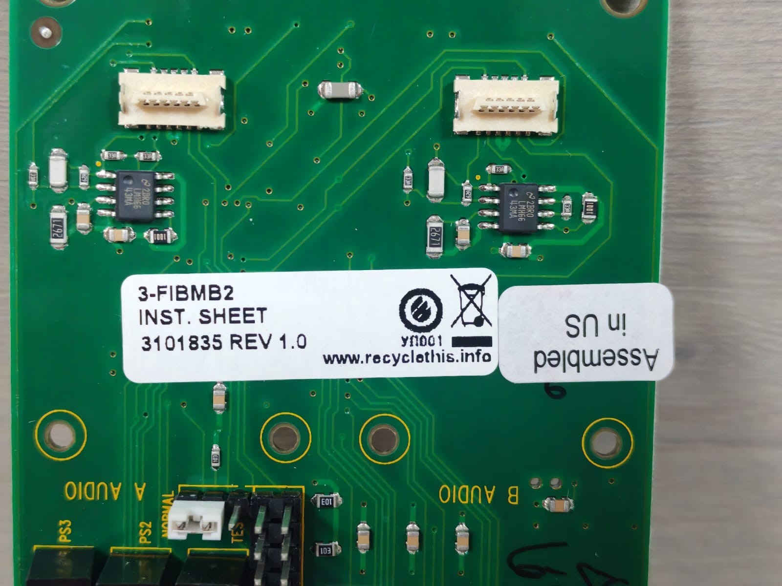 EDWARDS EST 3-FIBMB2 EDWARDS EST 3-FIBMB2 2990058 REV.01 W/ 140418 REV.A FIBER OPTIC COMM. INTERFACE 5