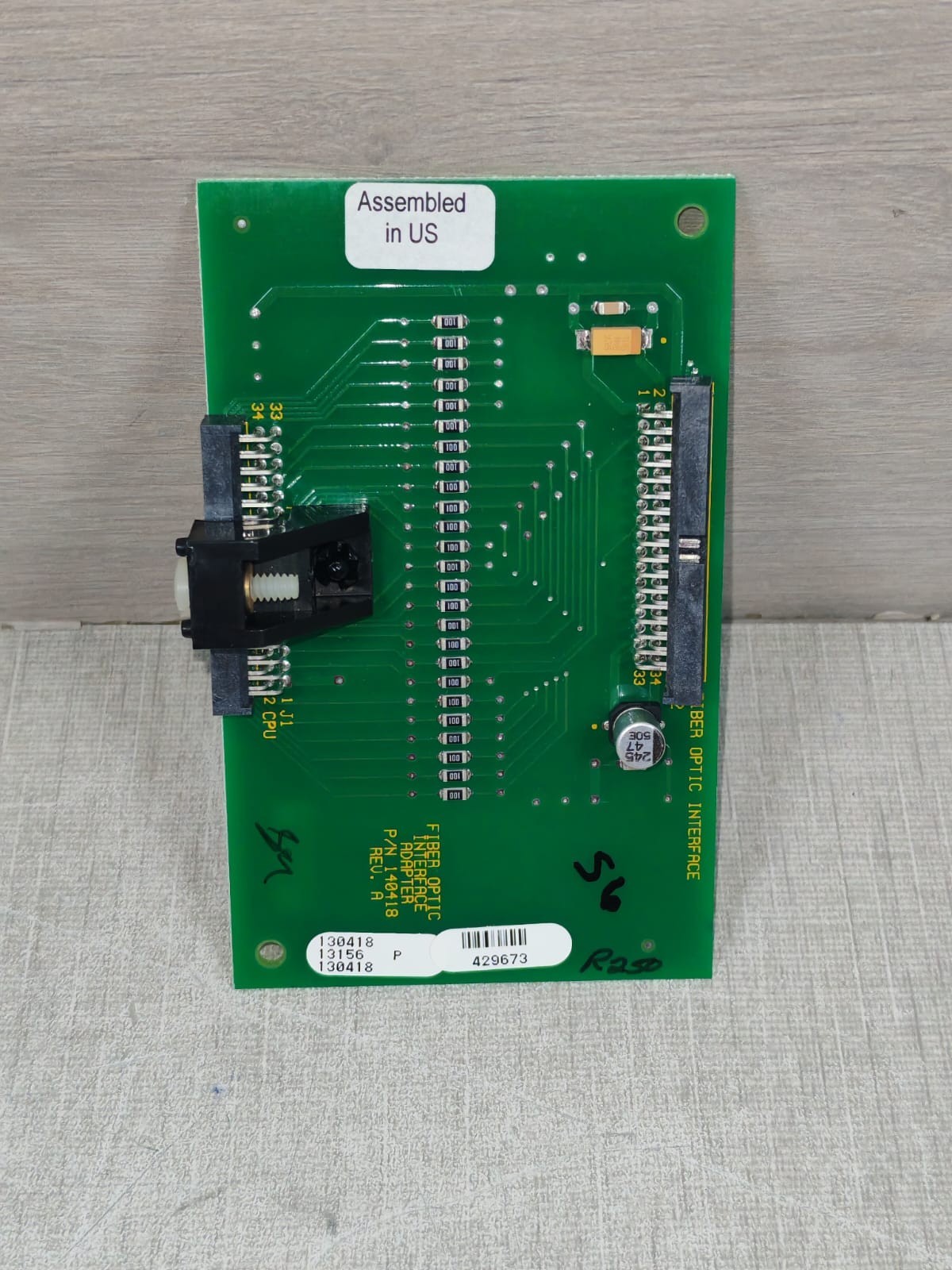 EDWARDS EST 3-FIBMB2 EDWARDS EST 3-FIBMB2 2990058 REV.01 W/ 140418 REV.A FIBER OPTIC COMM. INTERFACE 10