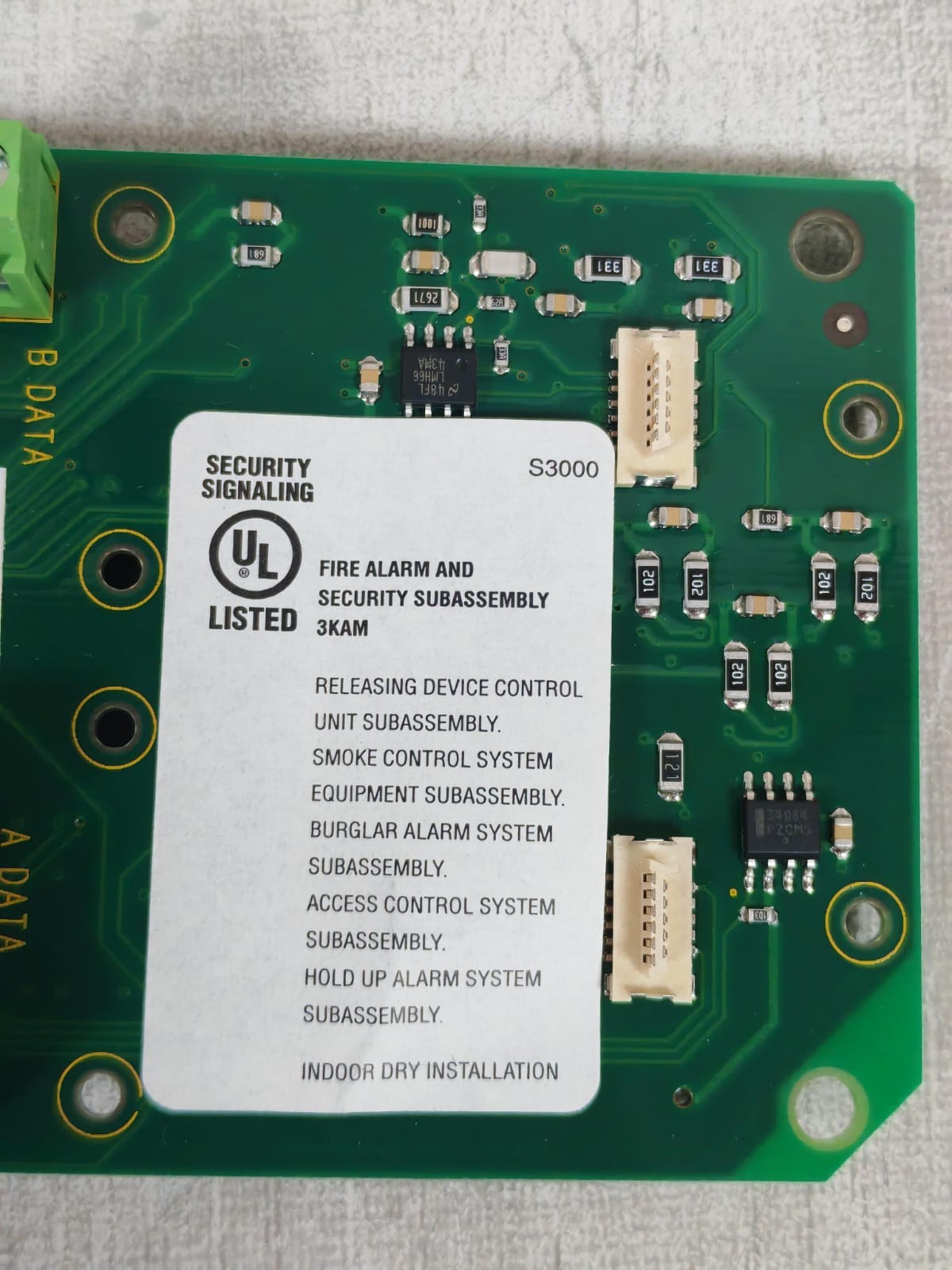 EDWARDS EST 3-FIBMB2 EDWARDS EST 3-FIBMB2 2990058 REV.01 W/ 140418 REV.A FIBER OPTIC COMM. INTERFACE 6
