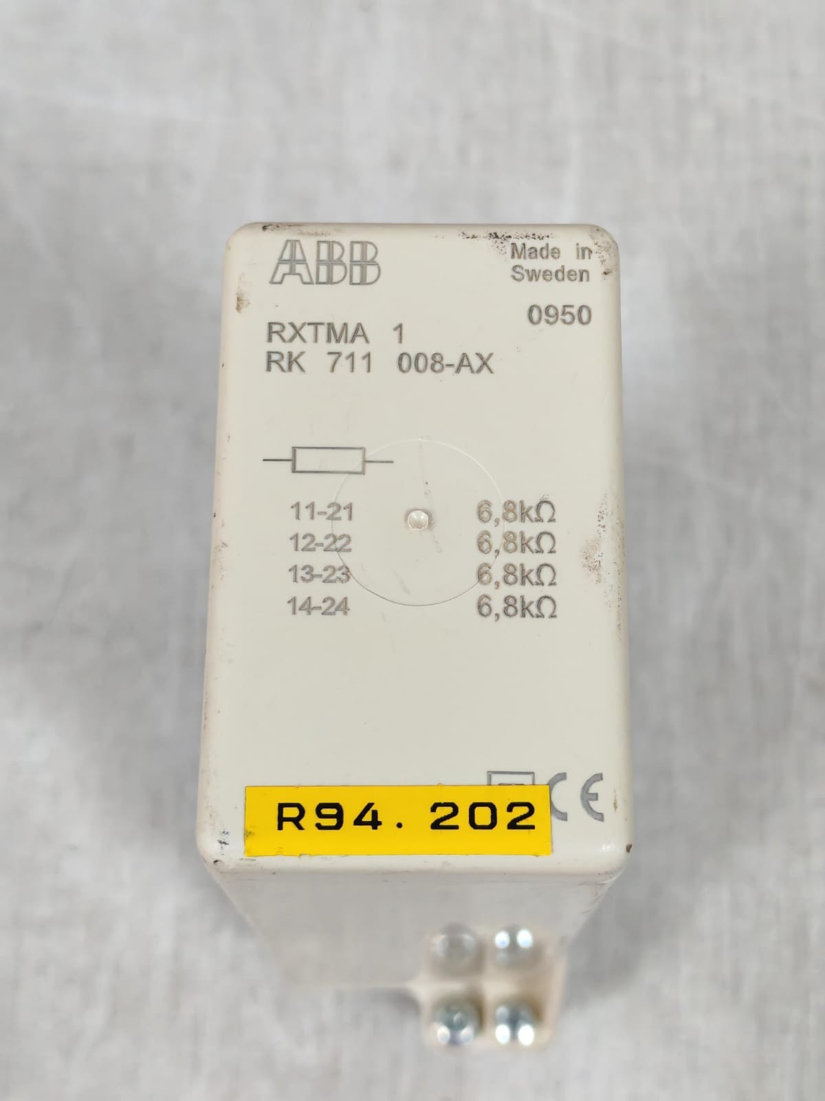 ABB RK-711-008 ABB RXTMA 1 RK 711 008-AX RELAY 3